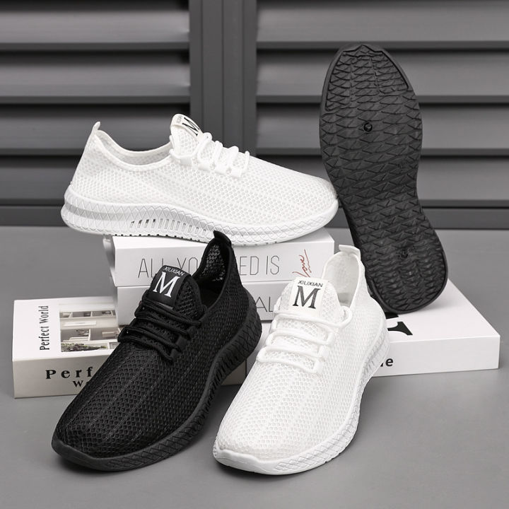 A drop delivery summer new men's mesh breathable mesh shoes, soft soles, comfortable casual shoes, sneakers, non-slip and wear-resistant