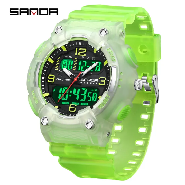 SANDA%206181%20Dual%20Display%20Men%20Watches%20Waterproof%20Sports%20Watch%20Military%20Man%20Alarm%20Stopwatch%20Quartz%20Wristwatch%20Male%20Digital%20Clock%20-%20Image%208