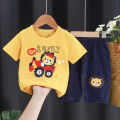 Children's Summer Clothes Girls' Suit2022New Boys' Cotton Short-Sleeved BabytKids Shorts Children's Clothing. 