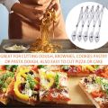 Individual 5-Wheel Pastry Cutter Pizza Cutter Multi Wheel Dough Cutters Expandable Pizza Slicer Baking Cutter Roller Pastry Knife Exquisite Product. 