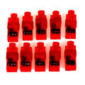 10 Pcs Finger Light Up Ring Laser Led Rave Dance Party Glow Beams Hot.