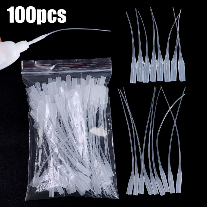 100Pcs/Bag Universal 401 502 Instant Super Glue Dropping Tube Nozzle ...