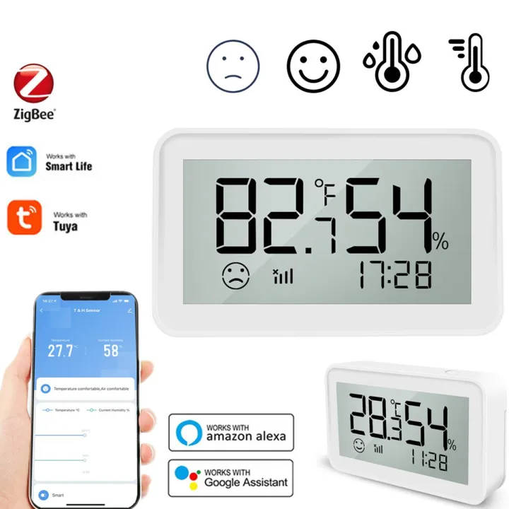 TUYA Zigbee Temperature and Humidity Sensor With LCD Screen Display ...