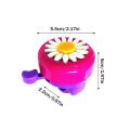 Kids Funny Bicycle Bell And Rainbow Streamers Daisy Flower Horns Bike Children Girls Cycling Ring For Handlebars. 