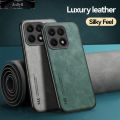 AnDyH For Honor X8a Phone Case Skin Feel Leather Soft Silicone All Inclusive Lens Cover Casing. 