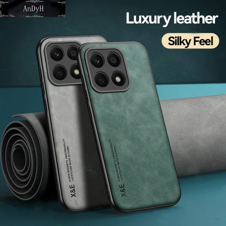 AnDyH%20For%20Honor%20X8a%20Phone%20Case%20Skin%20Feel%20Leather%20Soft%20Silicone%20All%20Inclusive%20Lens%20Cover%20Casing%20-%20Image%203
