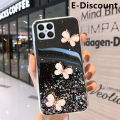 Phone Case Honor X8 Back Cover Shiny Ring Case Glitter Soft Transparent Butterfly Cases for Honor X8 Case Stars Moon Girls. 