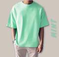 Solid Hiphop Cotton Drop Shoulder T-Shirt For Man Woman - T Shirt For Man - T Shirt - T Shirt For Man. 