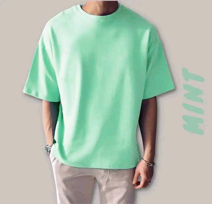 Solid Hiphop Cotton Drop Shoulder T-Shirt For Man Woman - T Shirt For Man - T Shirt - T Shirt For Man