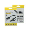 2 in 1 OTG Adapter Cable Type-C + Micro USB to USB Female – Plug & Play OTG Converter.
