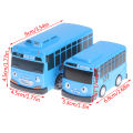 4PCS Tayo The Little Bus Cartoon Pull Back Car Toy Set Kids Educational Gift. 