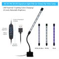 DC 5V 7W 18 LED Aquarium Light Fish Jar Clamp USB Powered Clip View Lamp. 