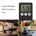 Digital Electronic Kitchen Timer Multi-Function Electronic Timer Stopwatch LCD Display Mini for Sports Exercise Baking Cooking Kitchen Timer Magnetic Cooking Digital LED Display Loud Alarm Minute Second Count Up Countdown Countup Boiling Eggs TimerDING. 