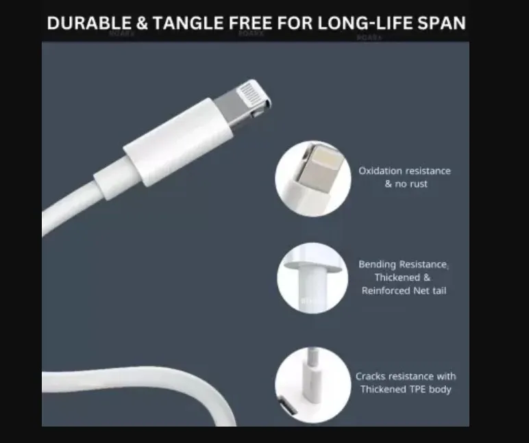 Lightning Cable m USB Type C to Lightning Data Charging Cable