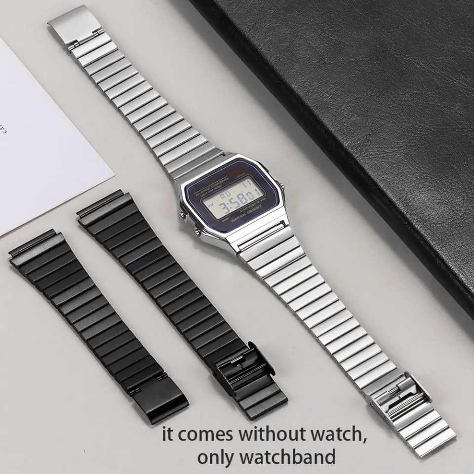 SRTYDCUR Silikon Armband 18mm Für CASIO F91W & Andere Modelle - Weich & Bequem