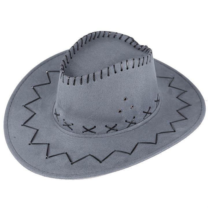 Suede%20Western%20Cowboy%20Hat%20Sun%20Block%20Visor%20Hat%20Straw%20Hat%20Large%20Brim%20Hats%20for%20Men%20and%20Women%20-%20Image%204