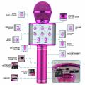 Wireless Bluetooth Karaoke Microphone, 5-in-1 Portable Handheld Mic Speaker for All Smartphones,Gifts for Girls Kids All Age.