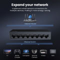 UGREEN Ethernet Switch 1000Mbps Mini Network Expension 5/8 Ports All Gigabit for Router Lan Hub Full/Half Duplex Plug and Play.