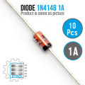 Diode 1N4148 / 1N914 75v 0.5 Watt 1N4148 Zener Diode ±5% Voltage Tolerance Small Signal Fast Switching Diodes DO-35 10pcs.