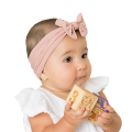 Baby Girl Headbands Lovely Bows Baby Headband Hair Accessories Newborn Infant Turban Elastic Hair Bands Solid Color Headwear.