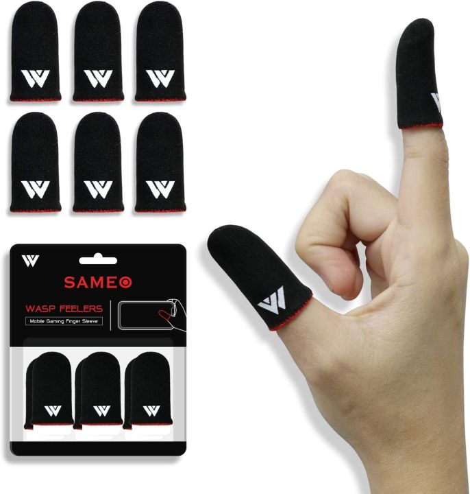 (8 Pcs) Mobile Finger Sleeve/Press Trigger Game Controller Sweatproof Gloves for Mobile Gaming / Finger Sleeves