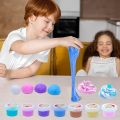 100ml Rainbow Butter Slime Kit Soft Non-Sticky Scented Slime For Girls Boys Party Favors Birthday Gift Stress Relief Toy For Kid. 