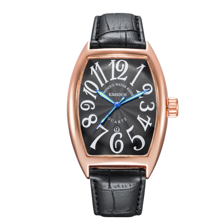 Cross%20border%20Kingston%20Brand%20Watch%20Wholesale%20Belt%20Fashion%20Casual%20Men's%20Watch%20Night%20Glow%20Barrel%20Quartz%20Watch%20Men's%20Watch%20-%20Image%204