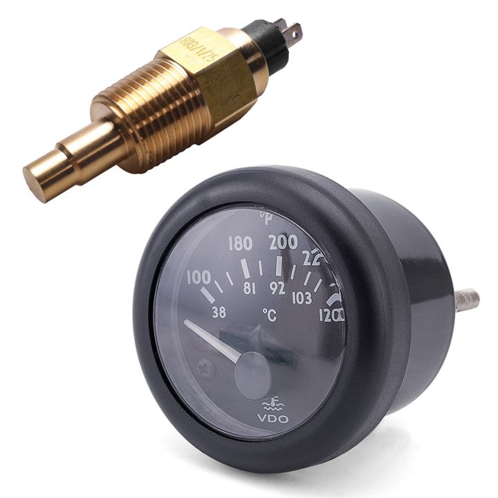 JOUYI%201%20Pcs%20Vdo%201/2%20Npt%2021mm%20Thread%20Engine%20Oil%20Temperature%20Sensor%20&%201%20Pcs%20VDO%20Electromagnetic%20Water%20Temperature%20Gauge%20-%20Image%208