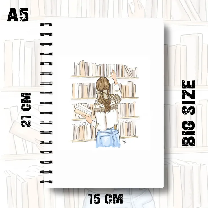 Notebook%20Library%20Aesthetic%20Design%20Writing%20Journal%20Pad%20K539%20-%20Image%202