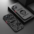 Marvel Avengers Logo Phone Case For iPhone 15 14 13 12 11 Pro Max mini XS Max XR X 8 Plus SE Frosted Translucent Cover. 