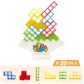 Tetra Tower Game Stacking Blocks Stack Building Blocks Balance Puzzle Board Assembly Bricks Educational Toys for Children Adults.