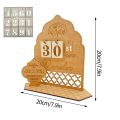 DIY Ramadan Decoration 2024 Eid Mubarak Advent Calendar Home Decoration Ramadan Novelty 2024 Calendar Islamic Muslim Home Deocor. 
