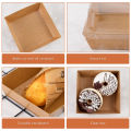 （New）5Pc/et Tranparent Deert Cake Box Kraft Cookie Baking Package Boxe Wedding Party Packaging Cardboard DIY Boxe For Guet. 