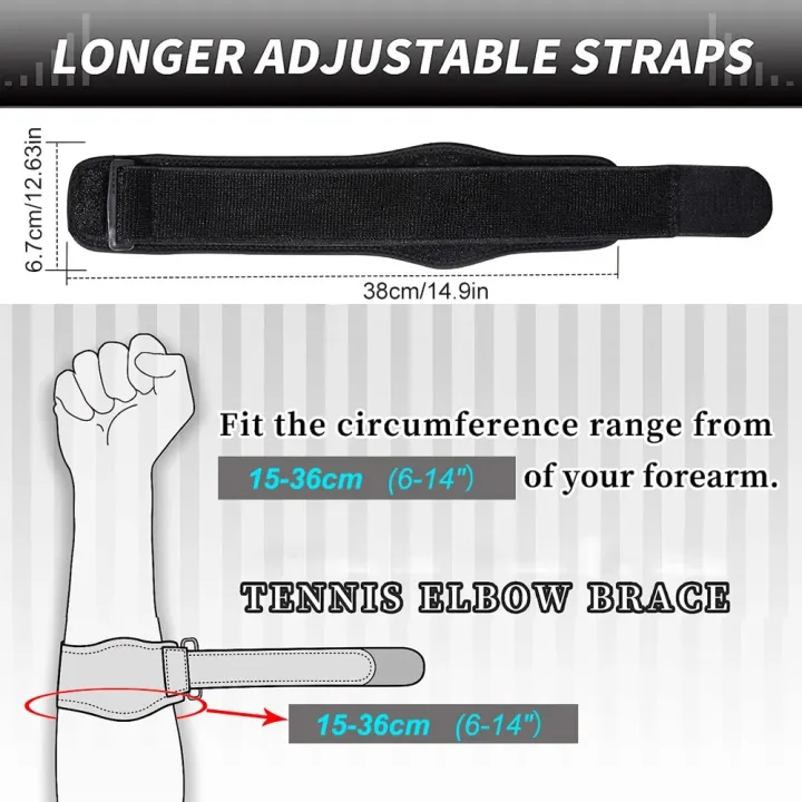 1%20PCS%20Sports%20Tennis%20Elbow%20Brace%20Strap%20Adjustable%20Compression%20Elbow%20Support%20Band%20for%20Tendonitis%20Golfers%20Elbow%20Forearm%20Pain%20Relief%20-%20Image%203
