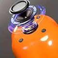 Bluetooth pumpkin speaker wireless Cross-border new arrival HA08 pumpkin ambience light showpiece desktop mini speaker. 