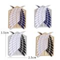 Japanese Anime Attack ON Titan Enamel Pin Eren Jaeger Mikasa Ackerman Jiyuu No Tsubasa Cartoon Brooch Fashion Lapel Badge Gifts. 