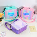 25cm*9cm*22cm Girls lunch bag Durable Glett Insulated lunch box Rainbow lunch bag for Kid Young People Outdoors. 