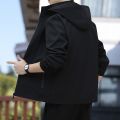 Jacket Men's New Young Men's Fall Slim Fit Korean Style Hooded Windproof Fashion Brand Casual Oversized Men's Clothing Jacket. 