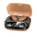 M35 TWS Wood Grain Bluetooth Earphone LED Display 9D Stereo Sound Music Headphone. 