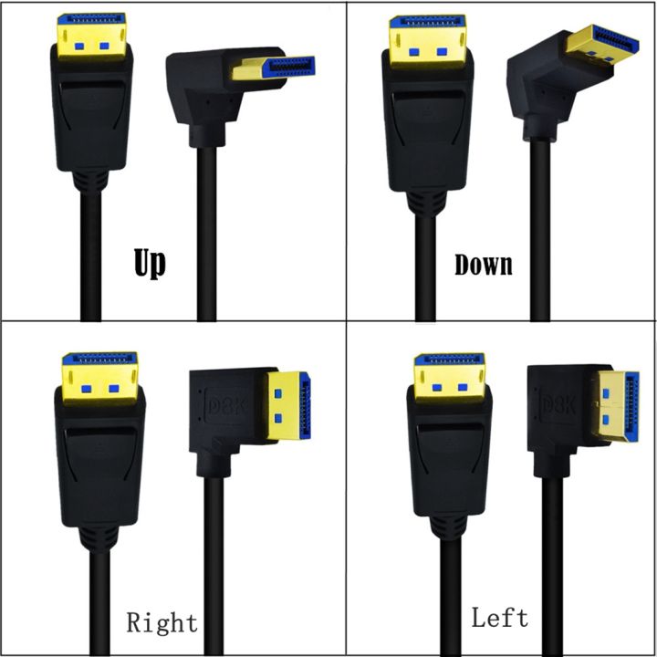 90%20Degree%20Angled%20DisplayPort%201.4V%2032.4Gbps%20Cable%208K%204K%20HDR%20165Hz%20Adapter%20For%20Video%20PC%20Laptop%20TV%20HDMI%20Nintend%20Switch%20Projector%20DP%20-%20Image%204