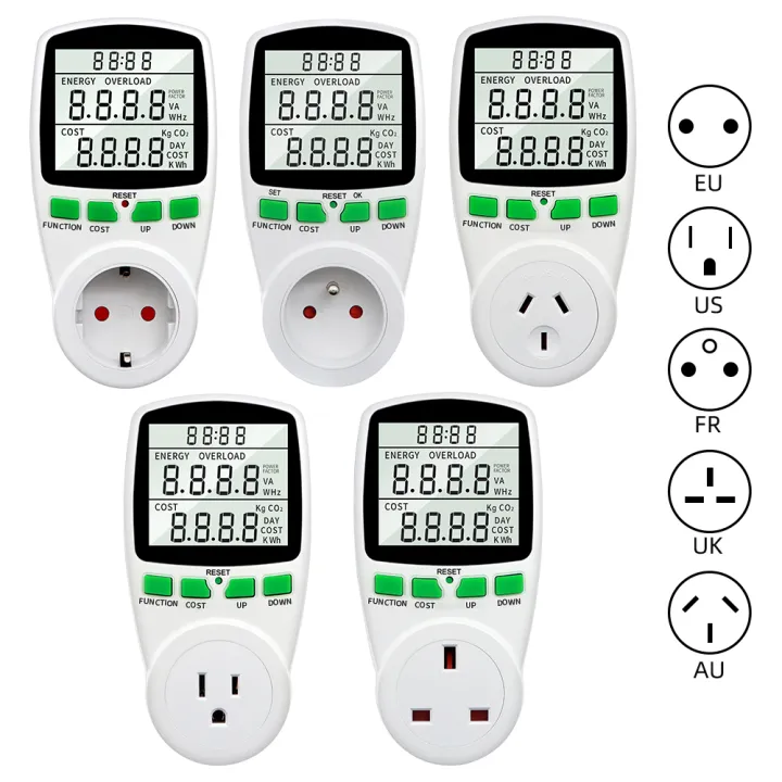 【Customer favorite】 Digital Wattmeter LCD Energy Meter Electricity ...