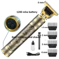 Vintage T9 Recharge Professional Hair Trimmer metal body with type C fast charging port. 