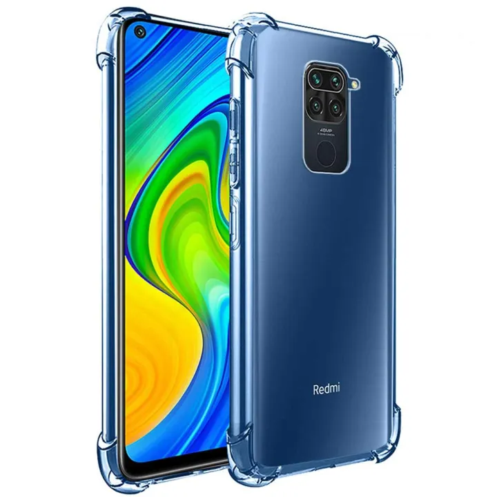 For%20Xiaomi%20Redmi%20Note%209%20/%20Redmi%2010X%204G%20TPU%20Back%20Cover%20Shockproof%20Silicone%20Bumper%20-%20Transparent%20-%20Image%203