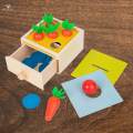 Drawer Toy Montessori Box Wooden Preschool Learning. 