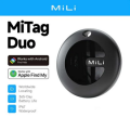 MiLi MiTag Go Smart Tracker for Android & ios Global Location Finder for Keys Bags Luggage Item Finder Anti Lost Tracker for iOS or Android Smart Locator Tag. 
