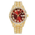 (New) men watches top luxury men's watch fashion Diamond stainless calendar mens clock auto quartz male Watch. 