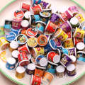 Mini supermarket bucket, miniature resin food and toy accessories, taking photos, microscopic props, instant noodle bucket toys. 