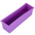 【happy one】Rectangle Silicone Loaf Mold Wooden Box DIY Making For Making Loaf Swirl Soap Moulds（Without woodbox）. 