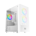 Xigmatek Oreo Arctic # EN47772# Tempered Glass Mini Tower Casing. 