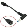 7.4mm X 5.0mm Female To 4.5mm X3.0mm Male Charger Adapter Power Connector Converter Cable DC Jack For HP Envy Pavilion G1 G2 G3.